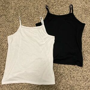 Black and White Basic Tank Tops